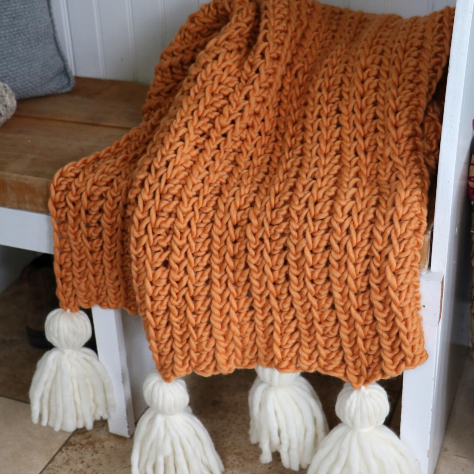 Hello Harvest Crochet Chunky Blanket Kit MJs Off The Hook Designs