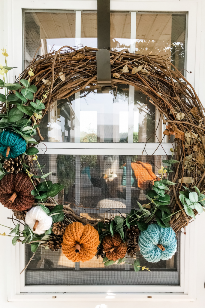 Crochet Pumpkin Wreath