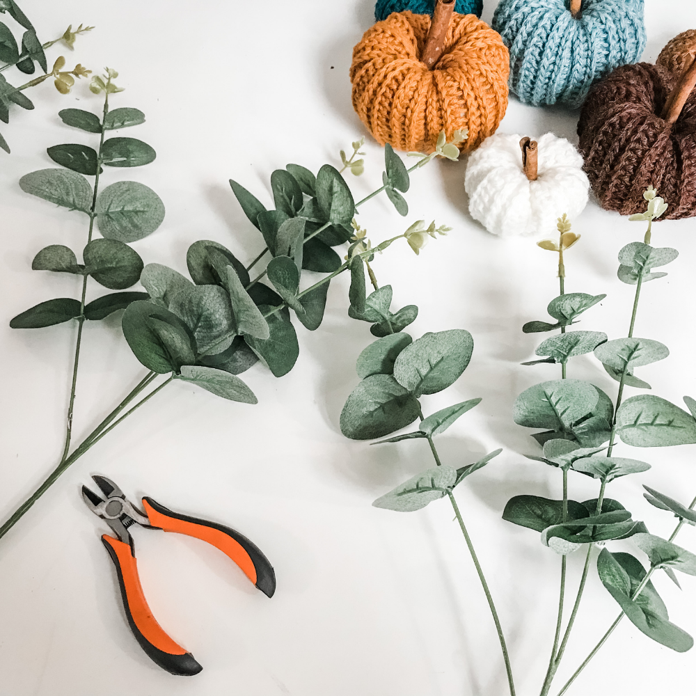 Fall wreath greenery