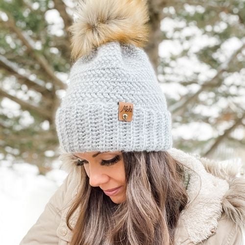 Winter Bliss Pompom Toque - MJ's off the Hook Designs