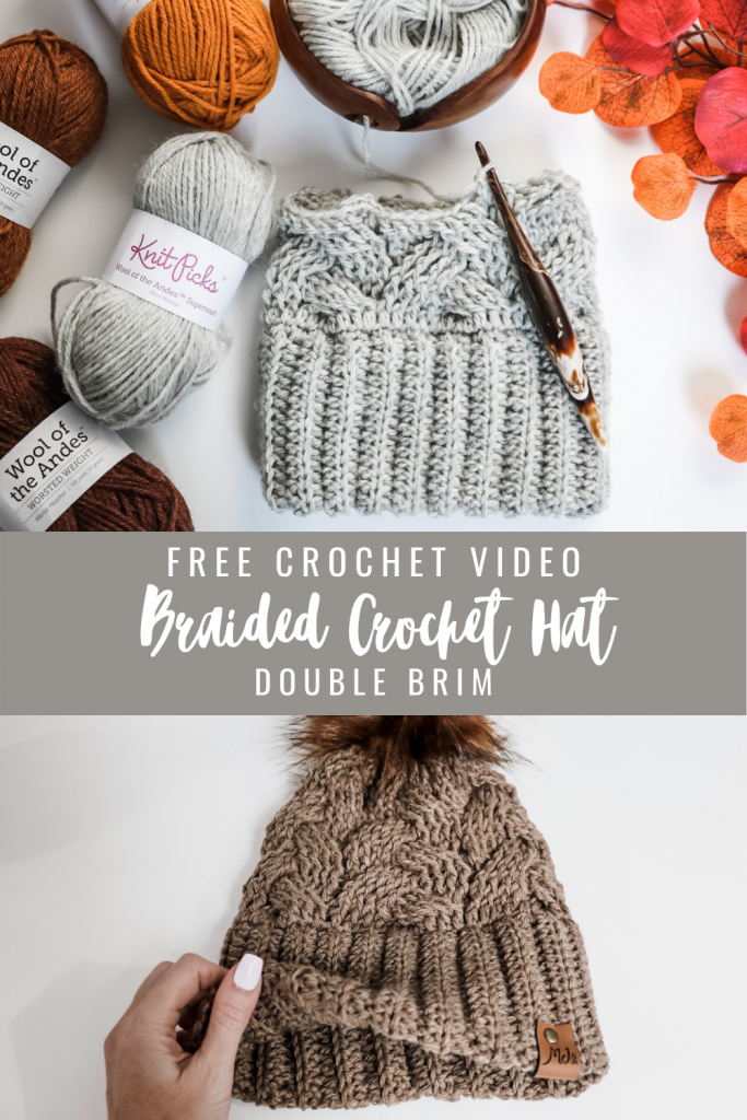 Braided Crochet Hat