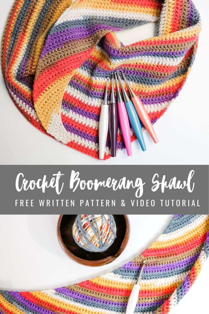 crochet boomerang shawl