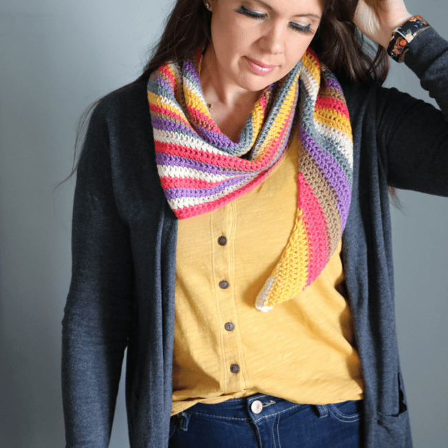 Crochet Boomerang Shawl - Free Pattern - MJ's off the Hook Designs