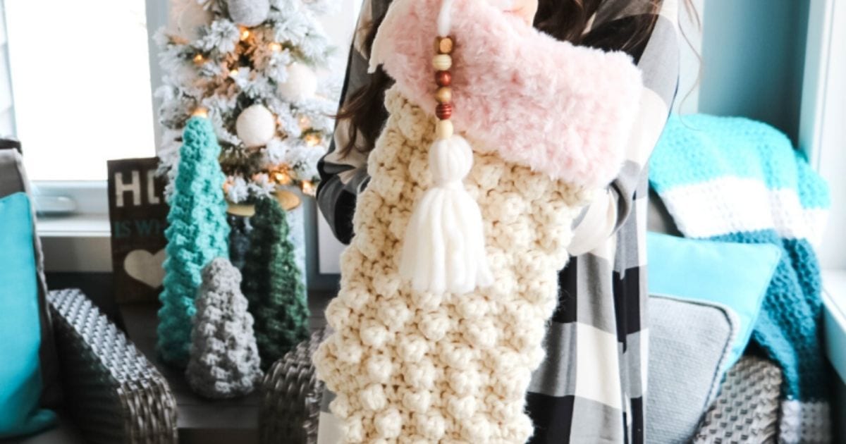 Crochet Christmas Stocking - Free Pattern - MJ's off the Hook Designs