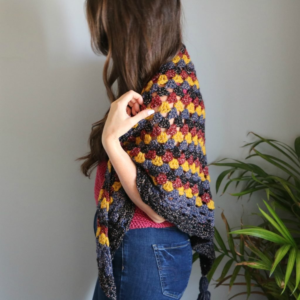 Forest Trail Triangle Shawl