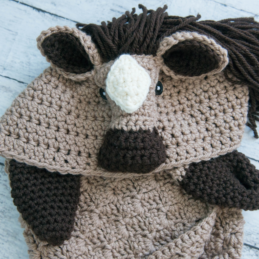 Crochet Horse Blanket
