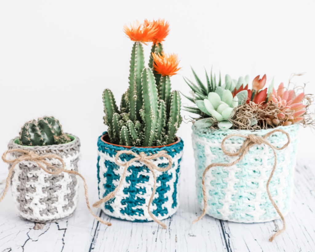 Modern Mosaic Plant pot cover