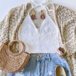 Crochet halter top pattern with a free video tutorial.