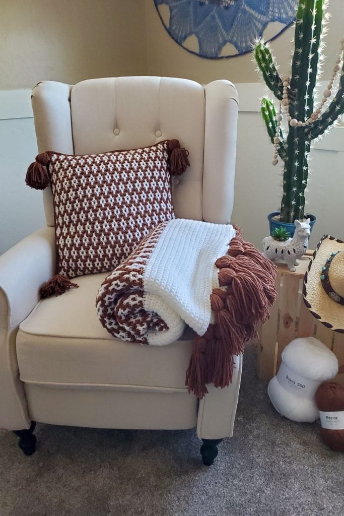 Desert Dunes Mosaic Pillow