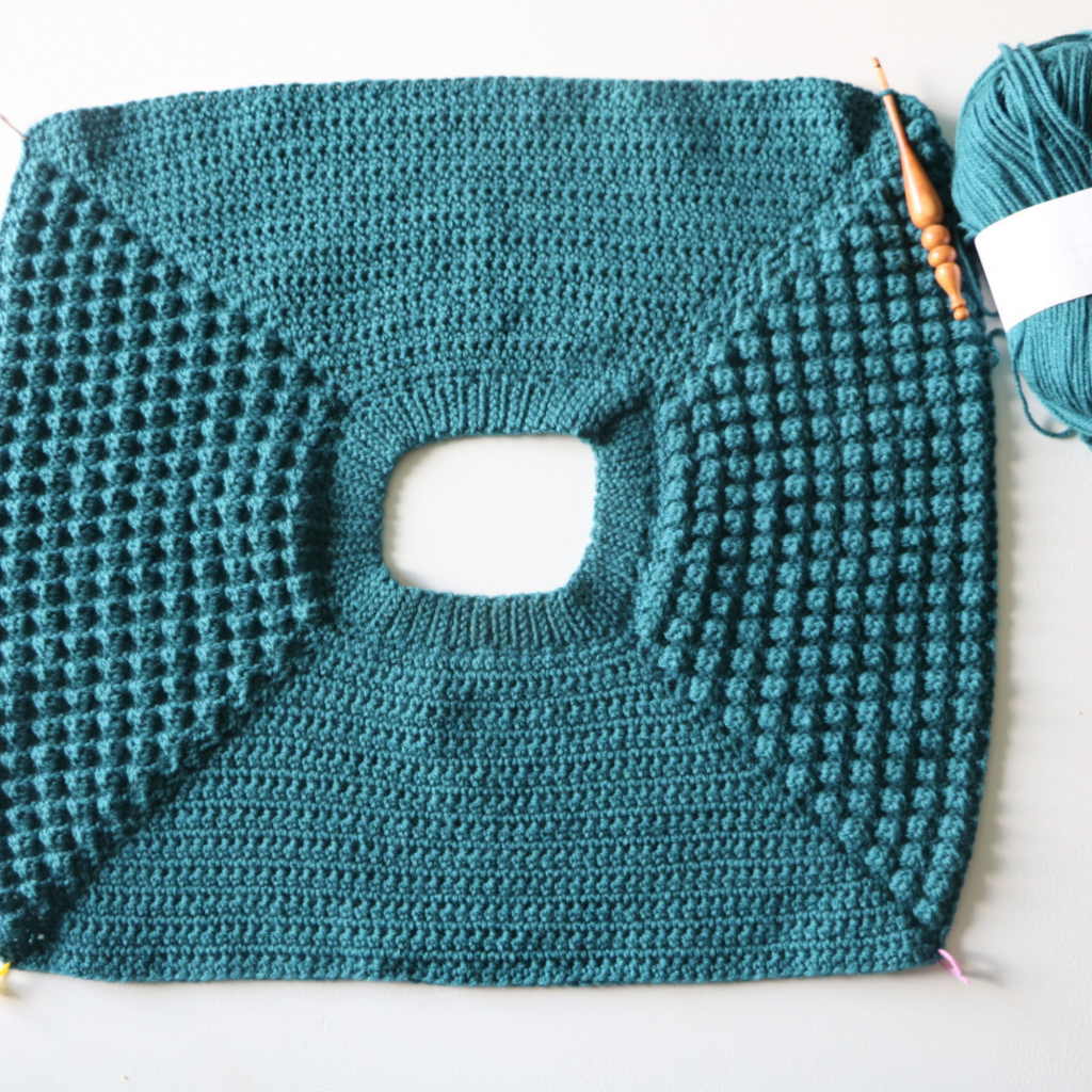Bobble Sleeve Crochet Dress 