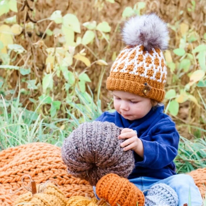 Mosaic Crochet Hat - Free Pattern - MJ's off the Hook Designs