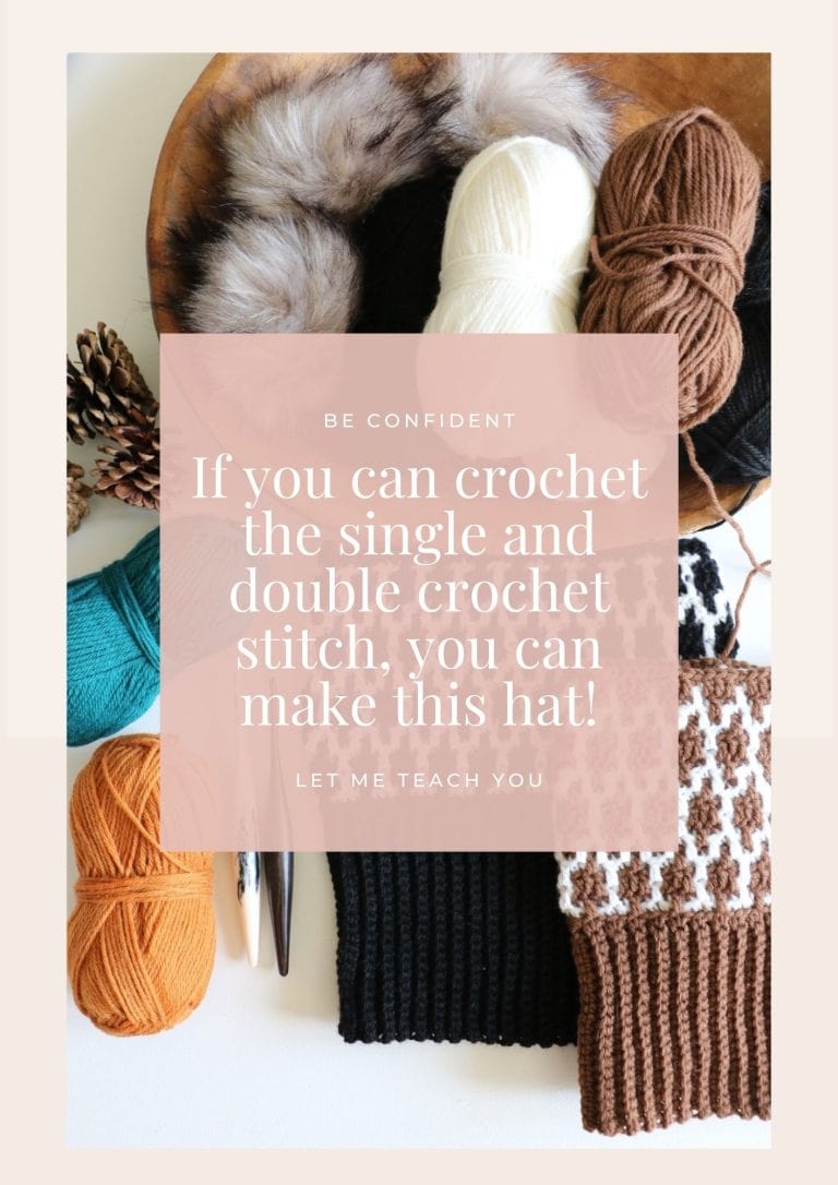 Mosaic Crochet Hat - Free Pattern - MJ's off the Hook Designs