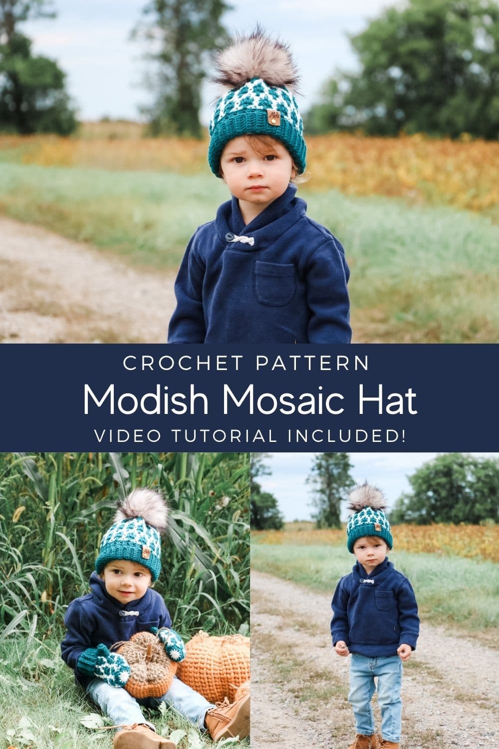 Mosaic Crochet Hat - Free Pattern - MJ's off the Hook Designs