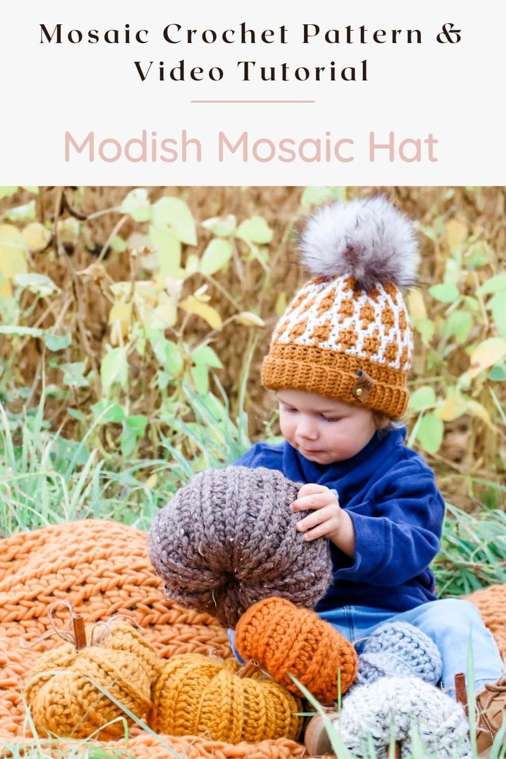 Mosaic Crochet Hat - Free Pattern - MJ's off the Hook Designs