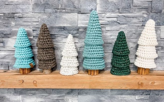 Rustic Farmhouse Tiered Trees - MJ's off the Hook Designs