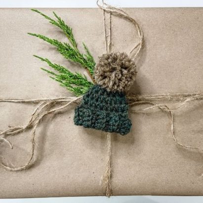 Mini Simple Hat Ornament - Free Crochet Pattern - MJ's off the Hook Designs