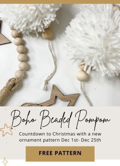 Boho Beaded Pom Pom Free Pattern.