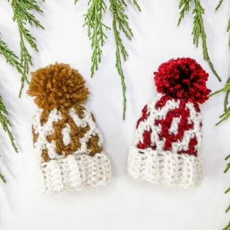 Mini Mosaic Hat - Free Crochet Pattern - MJ's off the Hook Designs