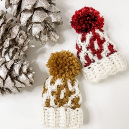 Mini Mosaic Hat - Free Crochet Pattern - MJ's off the Hook Designs