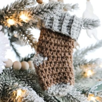 Mini Simple Stocking - Free Crochet Pattern - MJ's off the Hook Designs