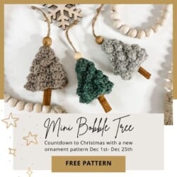 Cinnamon bobble tree crochet pattern.