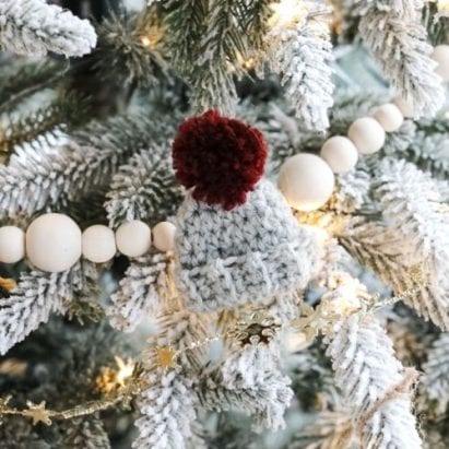 Mini Simple Hat Ornament - Free Crochet Pattern - MJ's off the Hook Designs