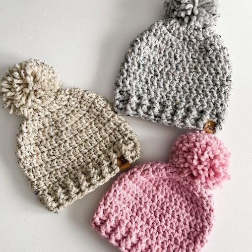 Beginner Bulky Beanie - Free Crochet Pattern - MJ's off the Hook