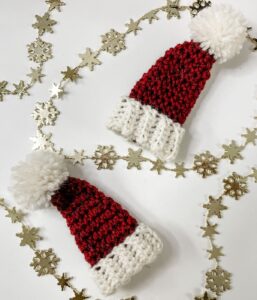 Mini Santa Hat - Free Crochet Pattern - MJ's off the Hook Designs