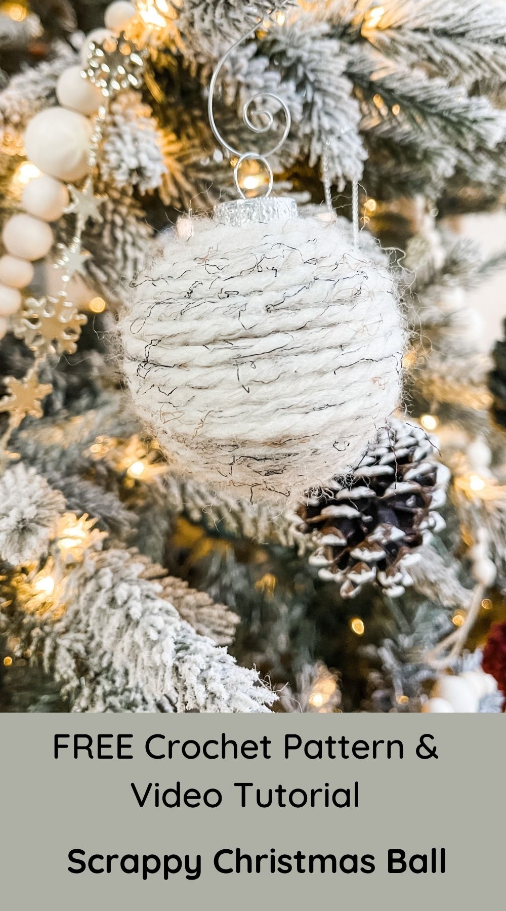 Scrappy Christmas Ball Free Pattern MJ's off the Hook Designs