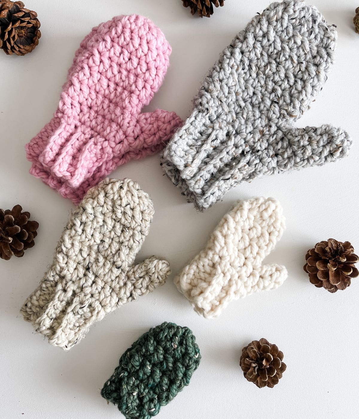 Beginner Bulky Mittens - Free Crochet Pattern - MJ's off the Hook Designs