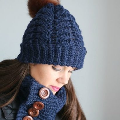 Alpine Crochet Cabled Toque - MJ's off the Hook Designs