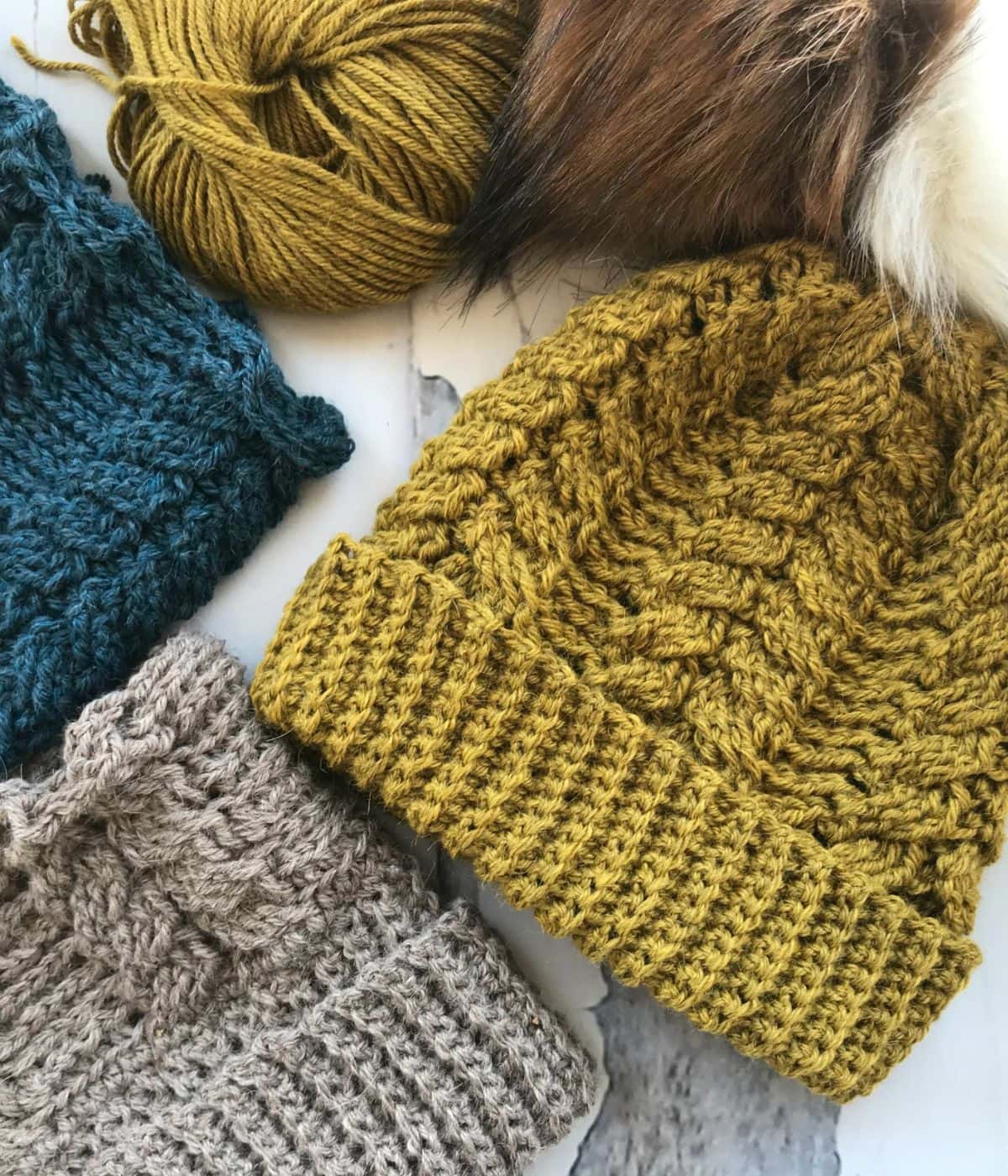 Stringed Toque Braided Fishtail Toque - MJ's off the Hook Designs