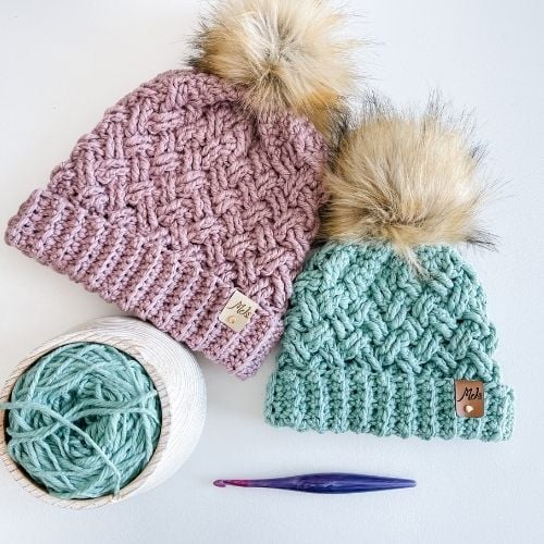 Bulky Celtic Beanie Free crochet pattern and video.
