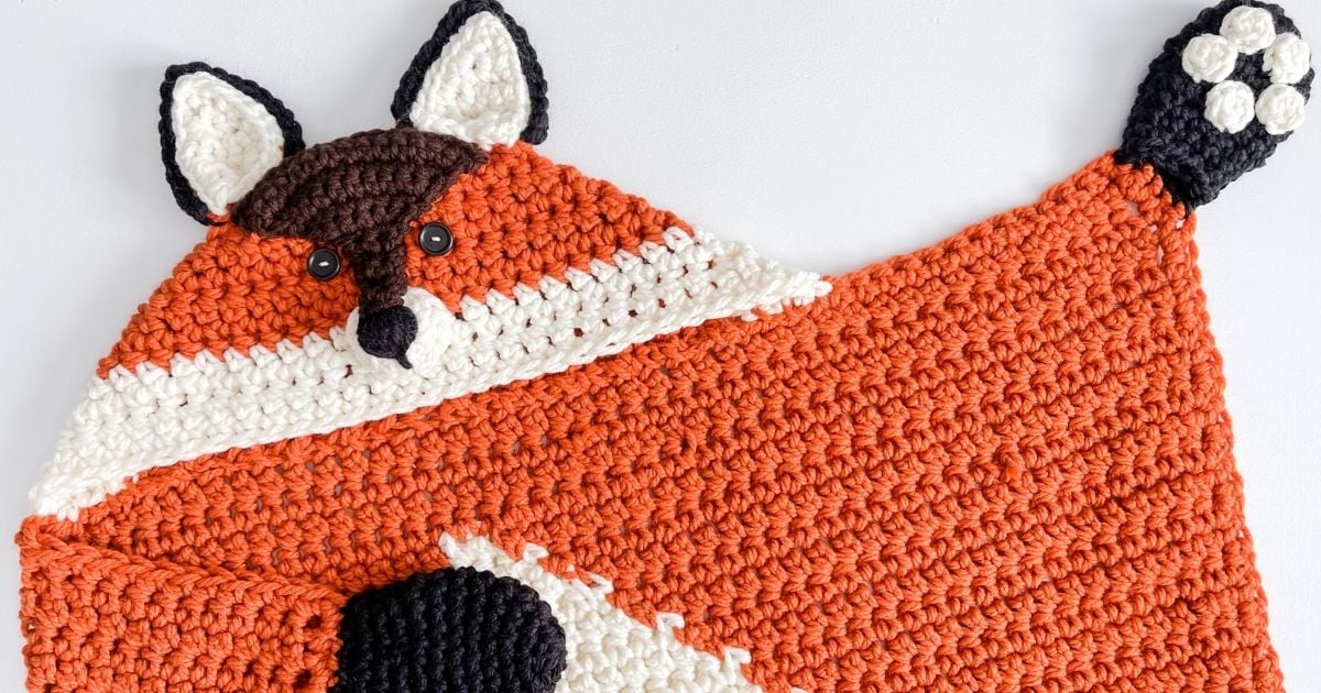 Hooded Fox Blanket Crochet Pattern - MJ's off the Hook Designs