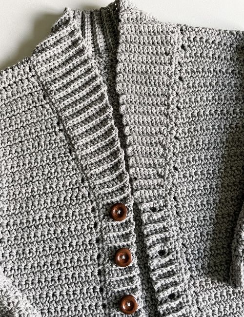 Mountain Ridge Cardigan - Free crochet pattern