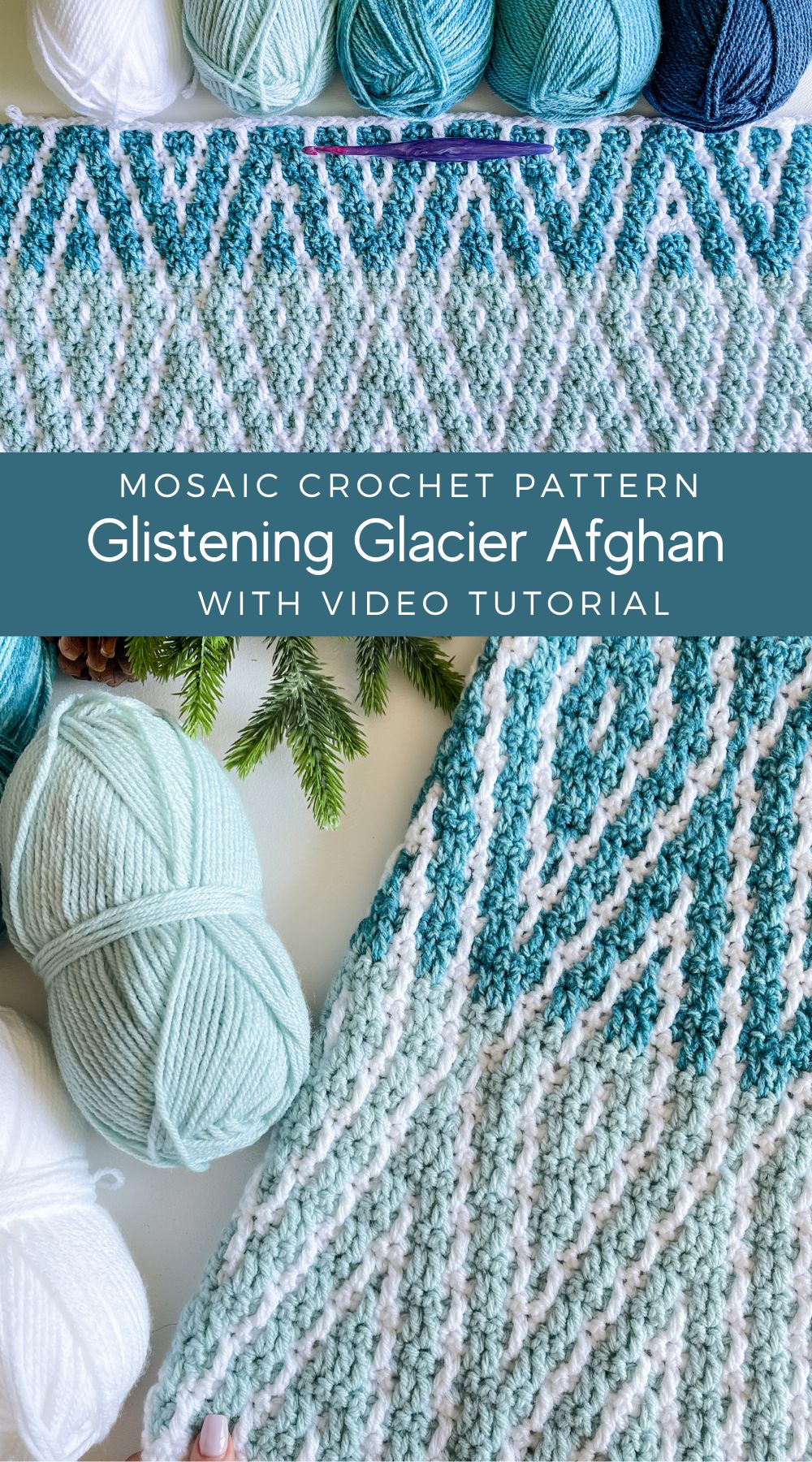 Glistening Glacier Afghan MJ's off the Hook Designs
