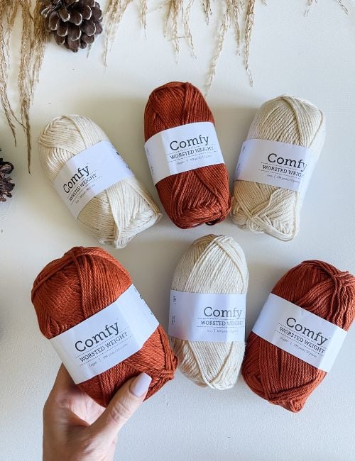 comfy worsted yarn from wecrochet