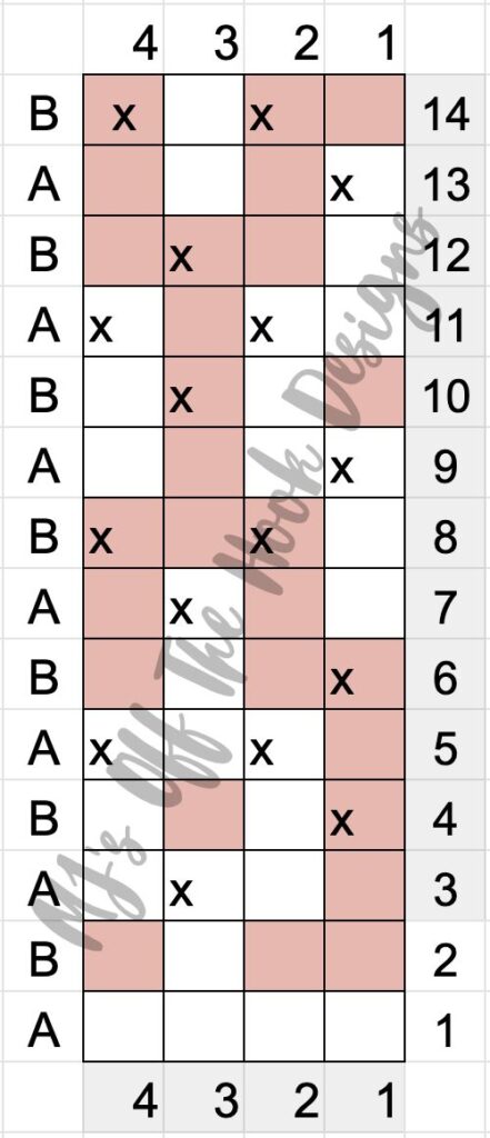 overlay mosaic crochet chart