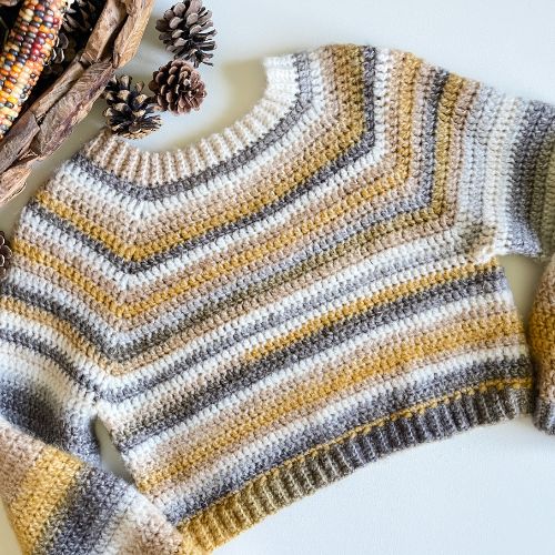 easy crochet raglan sweater