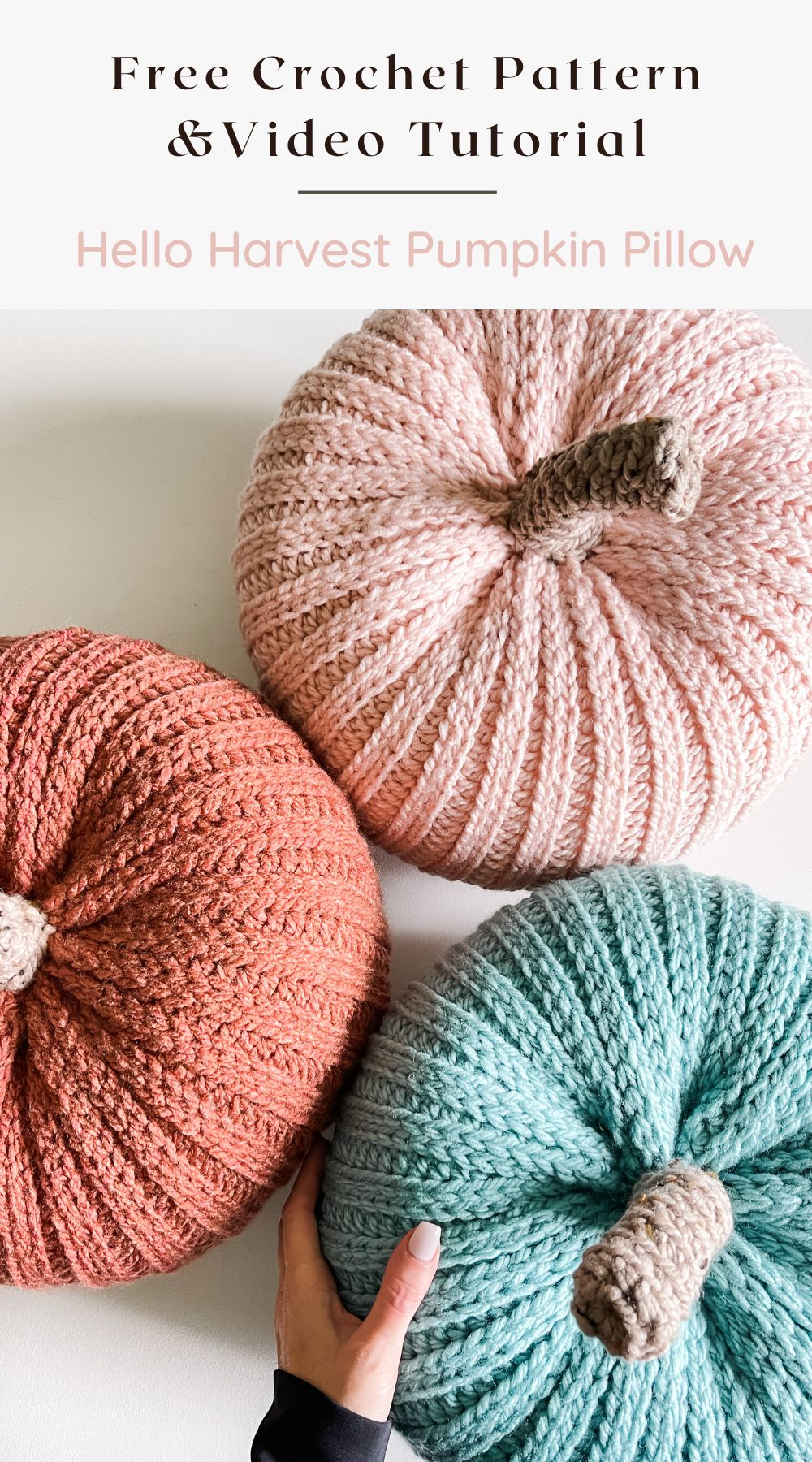 Crochet Pumpkin Pillow Pattern MJ's off the Hook Designs