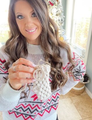 Mini Puff Stitch Stocking Crochet Pattern - MJ's off the Hook Designs