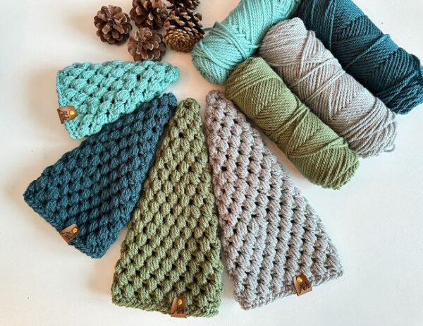 Puff Stitch Crochet Trees - MJ's off the Hook Designs