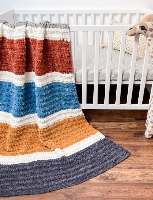 ribbed baby blanket