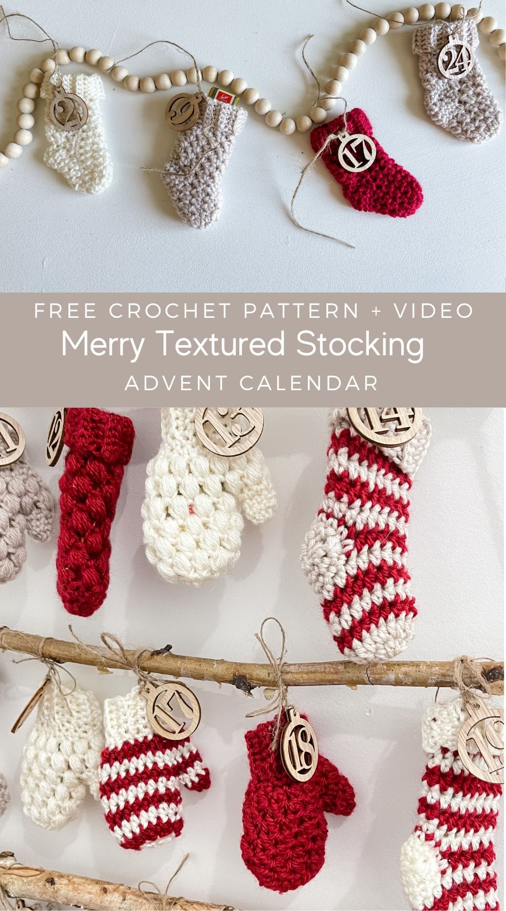 Mini Crochet Stocking Pattern - MJ's off the Hook Designs