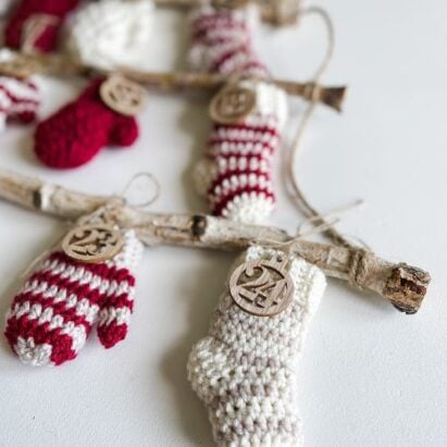 Mini Crochet Stocking Pattern - MJ's off the Hook Designs
