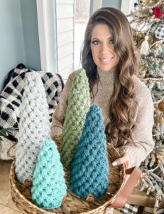 Puff Stitch Crochet Trees - MJ's off the Hook Designs