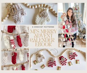 Mini Puff Stitch Stocking Crochet Pattern - MJ's off the Hook Designs