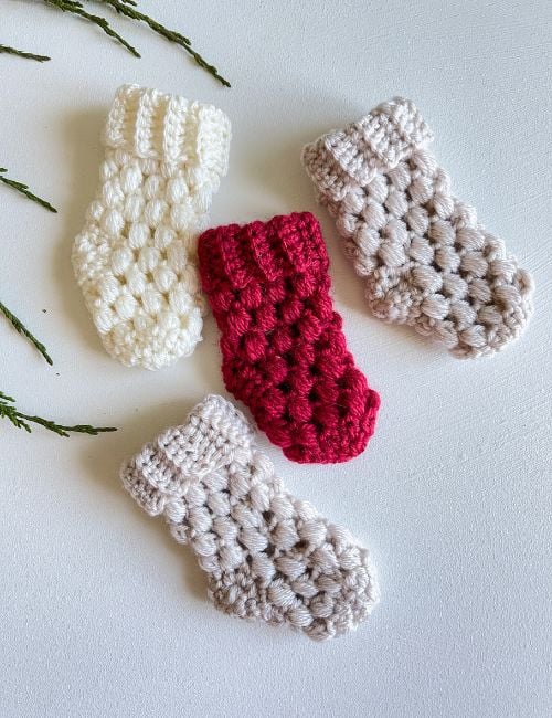 Mini Puff Stitch Stocking