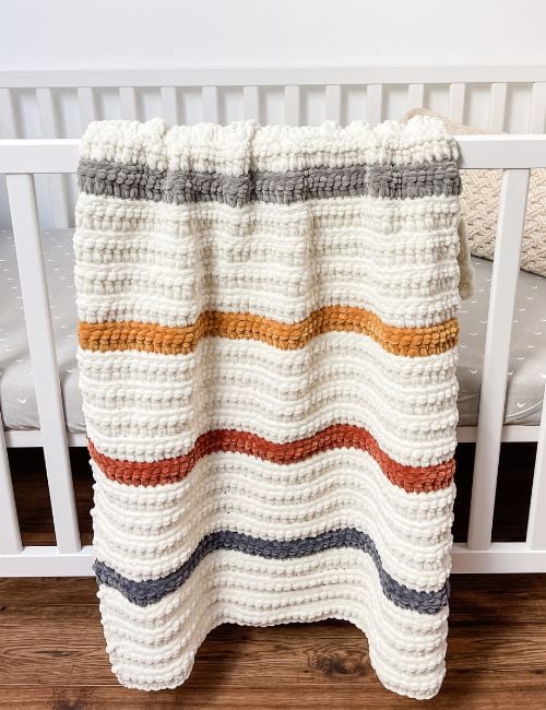 ribbed baby blanket