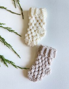 Mini Puff Stitch Stocking Crochet Pattern - MJ's off the Hook Designs